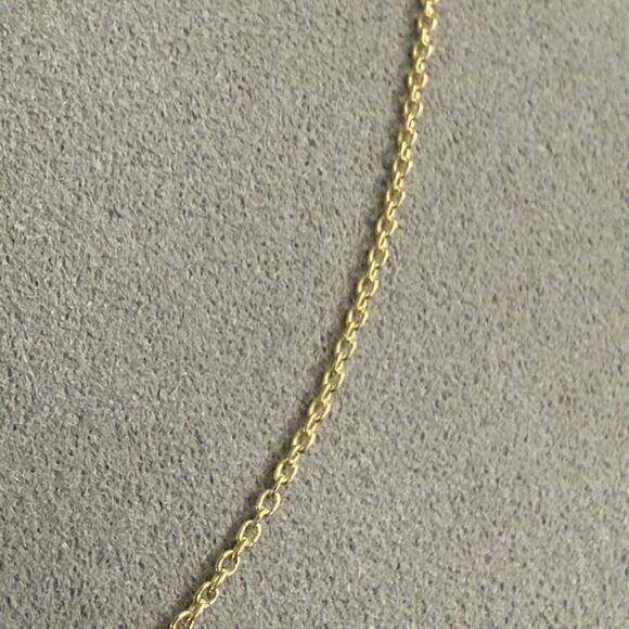 10K Yellow Gold Curb Link Chain 1mm Necklace 20in BSI, Italy ~ NEW - Picture 5 of 9